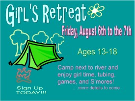 Girl's Retreat - click here for more info